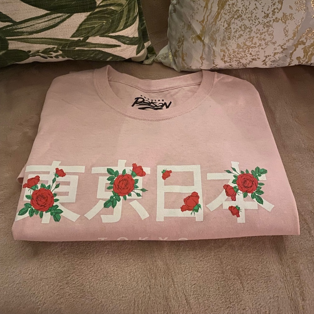 Popular Poison Pink Flower Tokyo T-Shirt